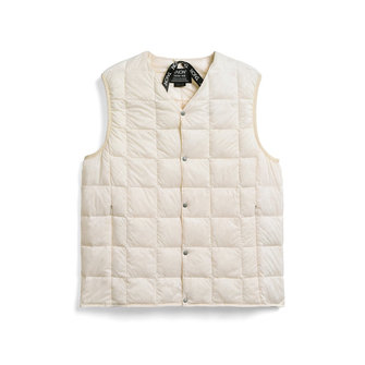 taion 001 v-neck bd vest - off white