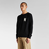 Norse Projects fridolf intarsia knit - black Norse Projects fridolf intarsia knit - black