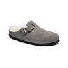 Birkenstock VL Boston Sheepskin Birckenstock Sandals - Stone Coin Birkenstock VL Boston Sheepskin Birckenstock Sandals - Stone Coin