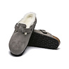 Birkenstock VL Boston Sheepskin Birckenstock Sandals - Stone Coin Birkenstock VL Boston Sheepskin Birckenstock Sandals - Stone Coin