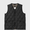 Taion Military Zip V-Neck Vest - Black Taion Military Zip V-Neck Vest - Black
