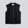 NN07 Boiled zip 6398 Sleeveless Vest - Black NN07 Boiled zip 6398 Sleeveless Vest - Black