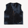 Aries Padded Liner Gilet Jacket - Black Grey Aries Padded Liner Gilet Jacket - Black Grey