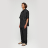 Róhe Floral ss Shirt - Black Jacquard Róhe Floral ss Shirt - Black Jacquard