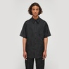 Róhe Floral ss Shirt - Black Jacquard Róhe Floral ss Shirt - Black Jacquard