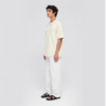 Róhe Logo Oversized T-shirt - Cream Róhe Logo Oversized T-shirt - Cream