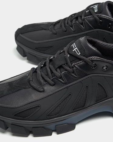 Filling Pieces Pace Radar Sneaker - All Black Filling Pieces Pace Radar Sneaker - All Black