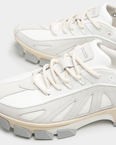 Filling Pieces Pace Radar Sneaker - Off White Filling Pieces Pace Radar Sneaker - Off White
