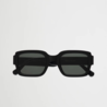 Apollo x Black Sunglasses - Green Solid Lens Apollo x Black Sunglasses - Green Solid Lens