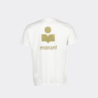Marant Zafferh GZ Tee - Khaki|White Marant Zafferh GZ Tee - Khaki|White