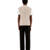 Arte Antwerp Multi Texture Sleeveless Vest - Cream Arte Antwerp Multi Texture Sleeveless Vest - Cream