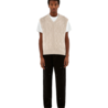 Arte Antwerp Multi Texture Sleeveless Vest - Cream Arte Antwerp Multi Texture Sleeveless Vest - Cream