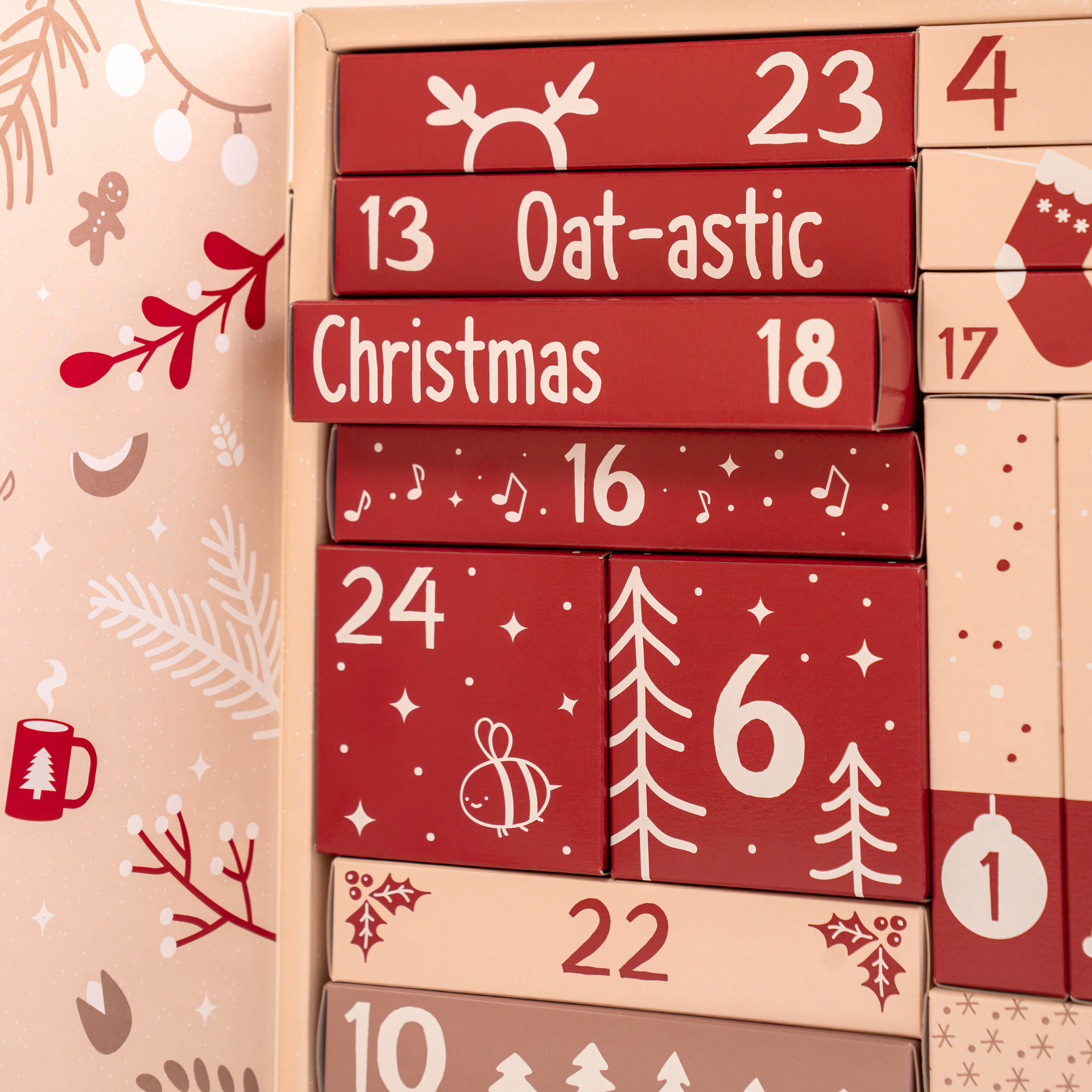 Hafervoll Snacks Adventskalender Türchen Nahaufnahme