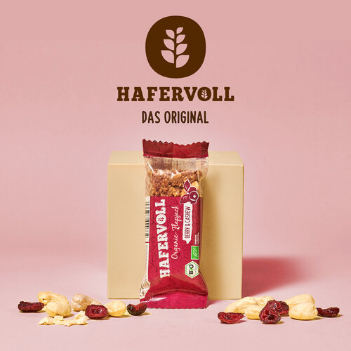 HAFERVOLL 18er Box - Organic Flapjack Berry & Cashew