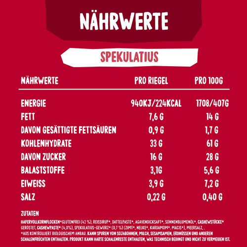 HAFERVOLL 13er Box - Porridge2go - Spekulatius