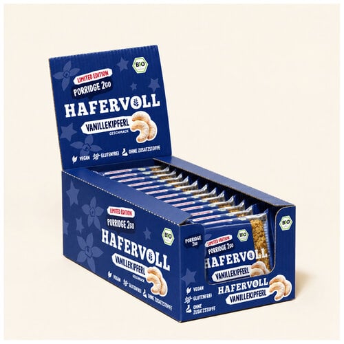 HAFERVOLL 13er Box - Porridge2go - Vanillekipferl