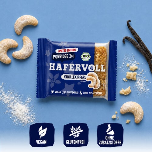 HAFERVOLL 13er Box - Porridge2go - Vanillekipferl