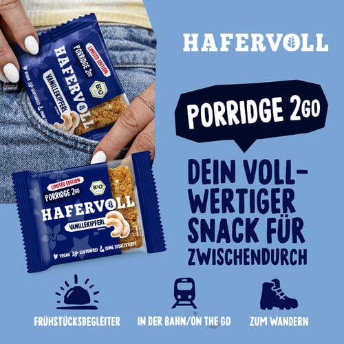 HAFERVOLL 13er Box - Porridge2go - Vanillekipferl
