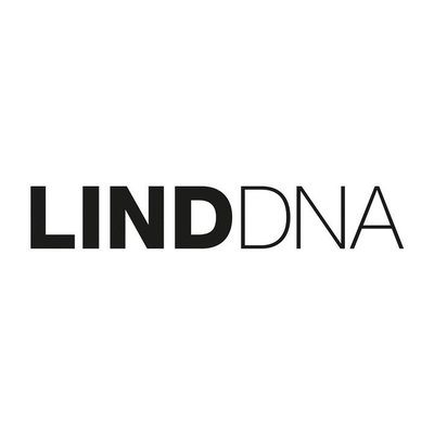 Lind DNA  Set 4x Curve Placemat Double Leer Zwart en Bruin
