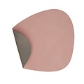 Lind DNA  set 4x Placemat Curve Leer  double Roze – Grijs