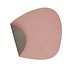 Lind DNA  set 4x Placemat Curve Large double Roze – licht Grijs