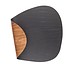 Lind DNA  Set 4x Curve Placemat Double Leer Zwart en Bruin