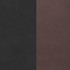 Lind DNA  Set van 2x  Placemats Curve large double leer in Purple Zwart