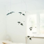 Flensted hanging art Scandinavian Swans Mobile - Deens design 55x45cm