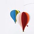 Flensted Mobiles Balloon 5  mobiles kleurrijk Deens design 50x65cm