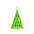 Flensted hanging art Prismas Tree groen 28x20cm