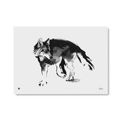 Teemu Järvi  Fins design poster Wolf - inkt illustratie H50xB70cm