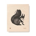  Teemu Järvi  Squirrel plywood poster 24x30cm