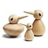 Architectmade Bird large H12cm naturel oak handmade Deens design