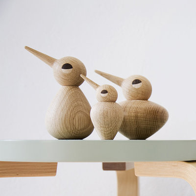 Architectmade Bird Chubby naturel H10,5cm - uniek Deens design