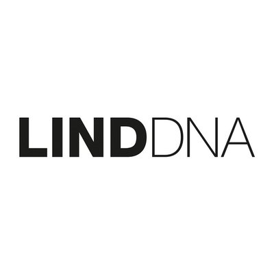 Lind DNA  Curve glas onderzetters leer licht grijs 13x11cm