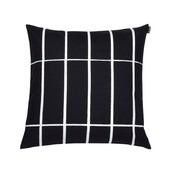 Marimekko Tiiliskivi kussenhoes 50x50cm Zwart Wit - Fins design