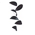 Flensted Mobiles Kites zwart  - 90x35m - handmade Deens design