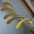 Flensted Mobiles Flowing Rhythm Yellow Black - 30x45cm - handmade Deens design