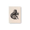  Teemu Järvi  Squirrel plywood artcard 10x15cm