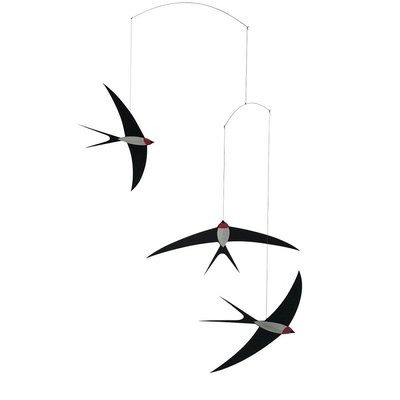 Flensted Mobiles Flying Swallows Mobile - 3 zwaluwen - Deens design