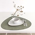 Lind DNA  Placemat Curve L – Hippo Olive - uniek Deens design