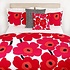 Marimekko Unikko rood dekbedhoes 240x220cm - Fins design