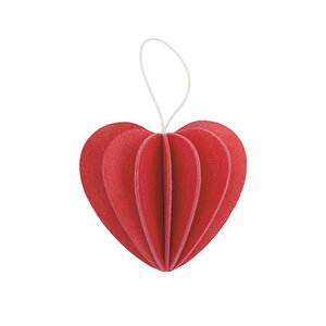 LOVI Hart hanger rood H6,8cm