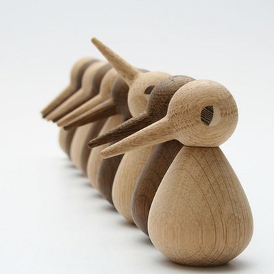 Architectmade Bird large smoked H12cm - handmade in Denmark