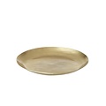 Bungalow DK tray Ankit small goud Ø11cm