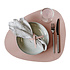 Lind DNA  Placemat Curve L Nupo Rose - duurzaam Deens design