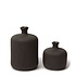 Lindform Vaasje Bottle black H11cm - handmade