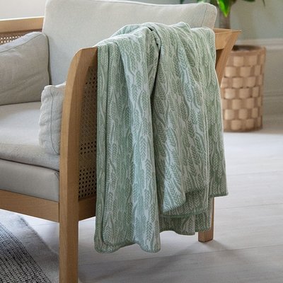 Lina Johansson Plaid Harvest Mint Groen – katoen Oeko tex - 150x170cm