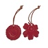 Marimekko Hang Ornamenten set warm rood keramiek