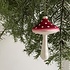 Bungalow DK Ornament Mushroom red - glas H11,5cm